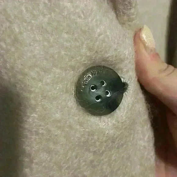 Calvin Klein Premium size XL light pink Pea Coat wool poly blend - Picture 6 of 11